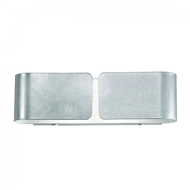Настенный светильник Ideal Lux 088273 CLIP AP2 SMALL ARGENTO Настенный светильник Ideal Lux 088273 CLIP AP2 SMALL ARGENTO
