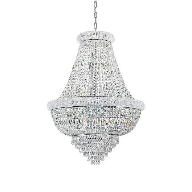 Подвесная люстра Ideal Lux Dubai SP24 Cromo 243597 Подвесная люстра Ideal Lux Dubai SP24 Cromo 243597