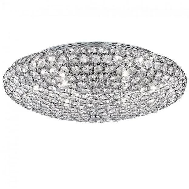 Потолочный светильник Ideal Lux 073255 KING PL9 CROMO Потолочный светильник Ideal Lux 073255 KING PL9 CROMO
