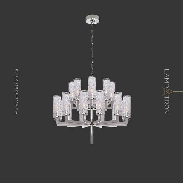 Люстра FEAT LUX 18 ламп. Никель Lampatron 7448-20996 Люстра FEAT LUX 18 ламп. Никель Lampatron 7448-20996