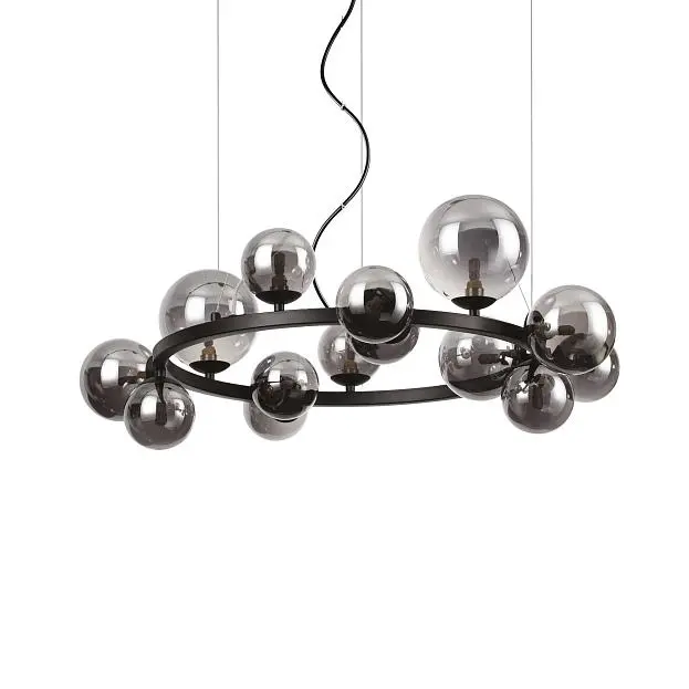 Подвесной светильник Ideal Lux 271385 PERLAGE SP14 NERO Подвесной светильник Ideal Lux 271385 PERLAGE SP14 NERO