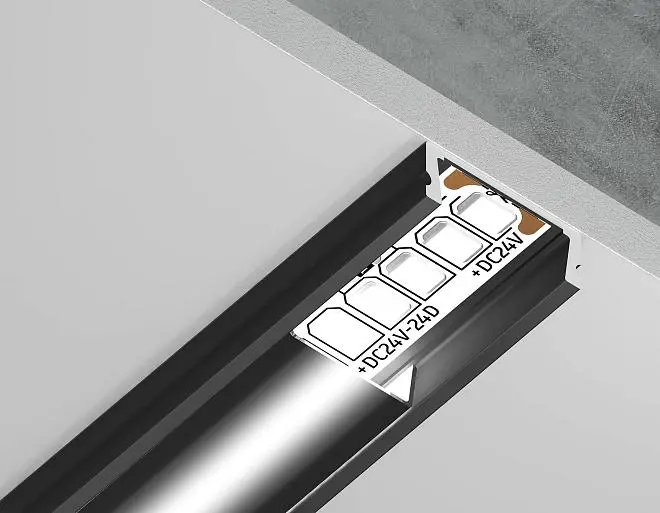 Алюминиевый профиль Ambrella light GP1700BK/BK Alum Profile Алюминиевый профиль Ambrella light GP1700BK/BK Alum Profile