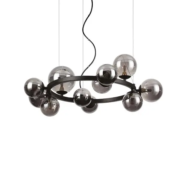 Подвесной светильник Ideal Lux 271392 PERLAGE SP11 NERO Подвесной светильник Ideal Lux 271392 PERLAGE SP11 NERO