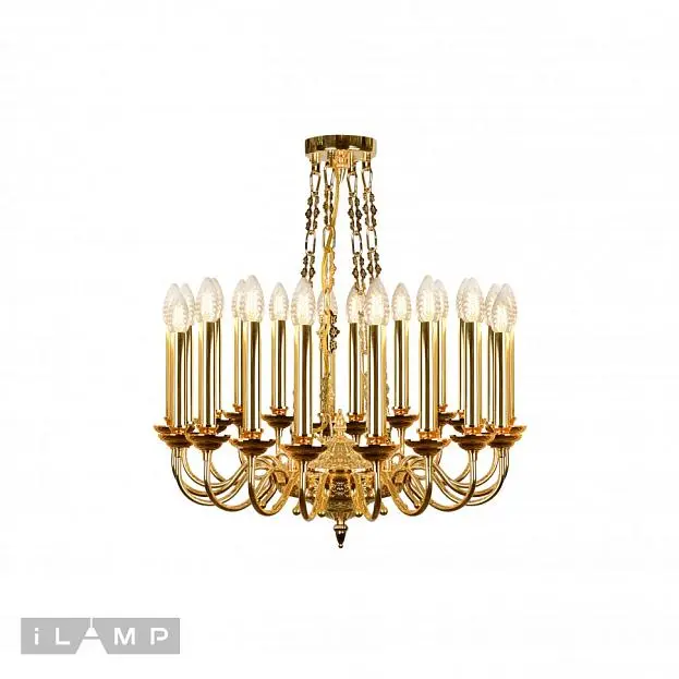 Подвесная люстра iLamp MD8551-20 GD Louvre Подвесная люстра iLamp MD8551-20 GD Louvre