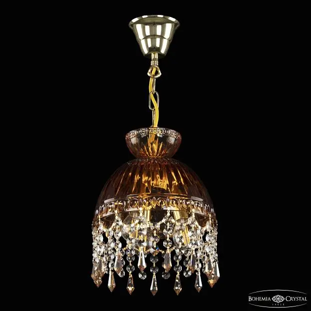 Подвесной светильник бронзовый Bohemia Ivele Crystal 5478/22 G Amber/M-1G Drops K721 Подвесной светильник бронзовый Bohemia Ivele Crystal 5478/22 G Amber/M-1G Drops K721