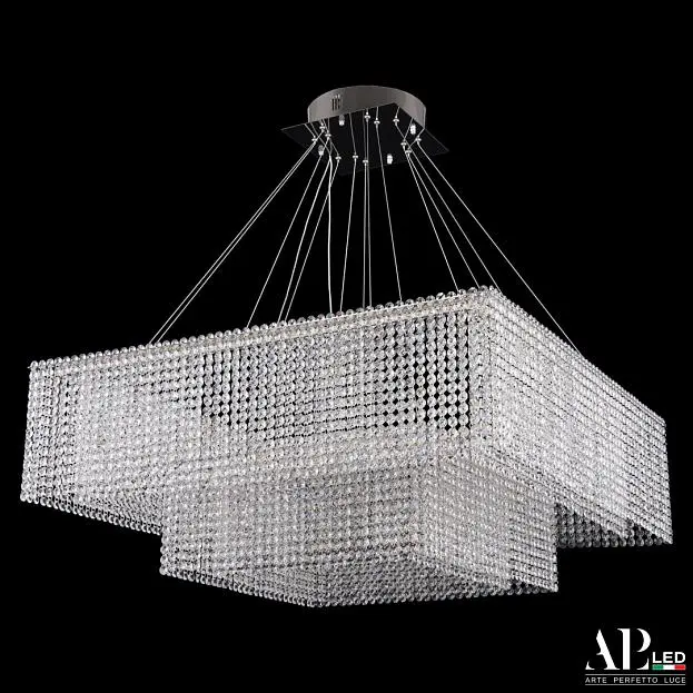Люстра светодиодная хрустальная APL LED SH04.86.2D.A.Ni.4000 Sicilia Люстра светодиодная хрустальная APL LED SH04.86.2D.A.Ni.4000 Sicilia