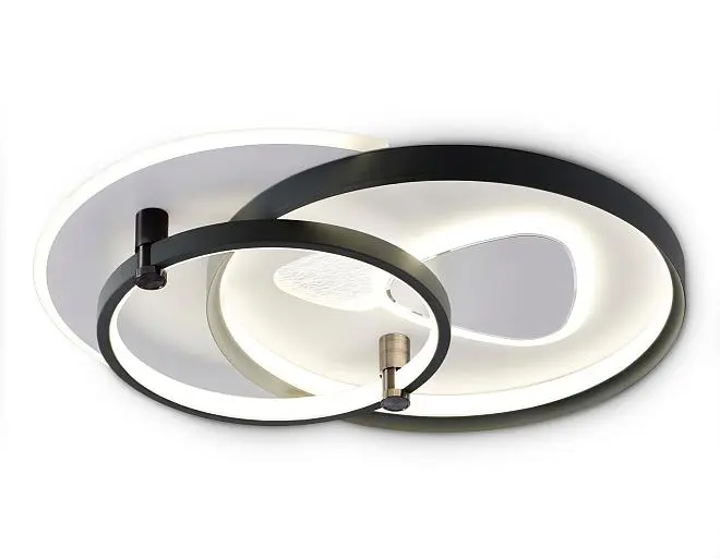 Настенно-потолочный светодиодный светильник с пультом Ambrella light FL5051 WH/GR Настенно-потолочный светодиодный светильник с пультом Ambrella light FL5051 WH/GR