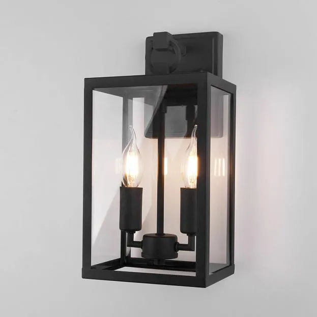 Уличный настенный светильник Elektrostandard 35150/D черный Candle D a058260 Уличный настенный светильник Elektrostandard 35150/D черный Candle D a058260