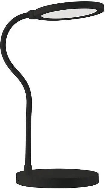 Офисная настольная лампа Uniel TLD-553 Black/LED/400Lm/4500K/Dimmer/USB Офисная настольная лампа Uniel TLD-553 Black/LED/400Lm/4500K/Dimmer/USB