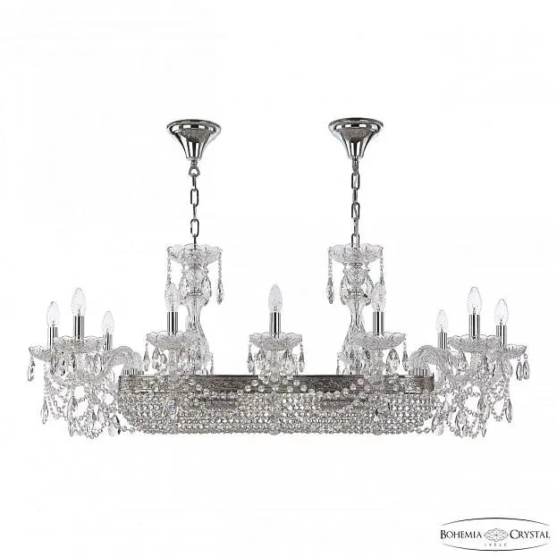 Люстра хрустальная Bohemia Ivele Crystal 1453/12/195/800 Ni Люстра хрустальная Bohemia Ivele Crystal 1453/12/195/800 Ni