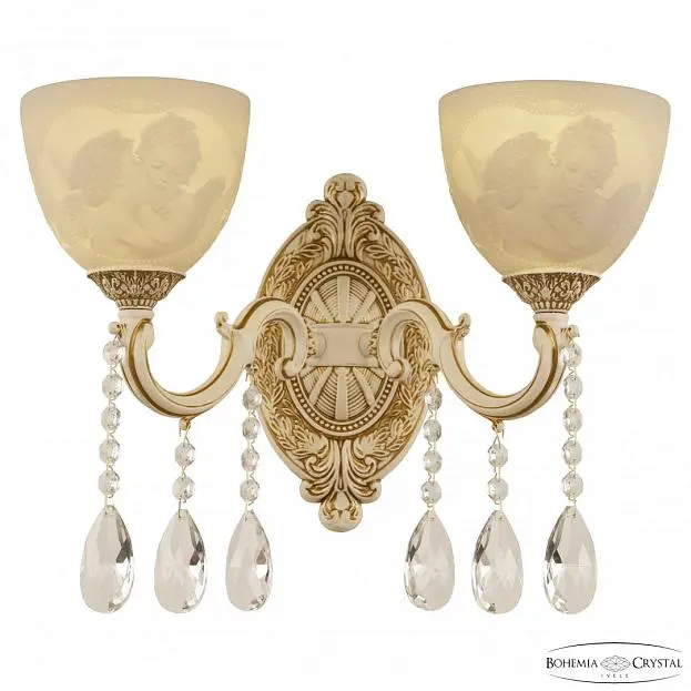Бра с костяным фарфором Bohemia Ivele Crystal AL7801B10/2/175 A WMG P1 U Angel Бра с костяным фарфором Bohemia Ivele Crystal AL7801B10/2/175 A WMG P1 U Angel