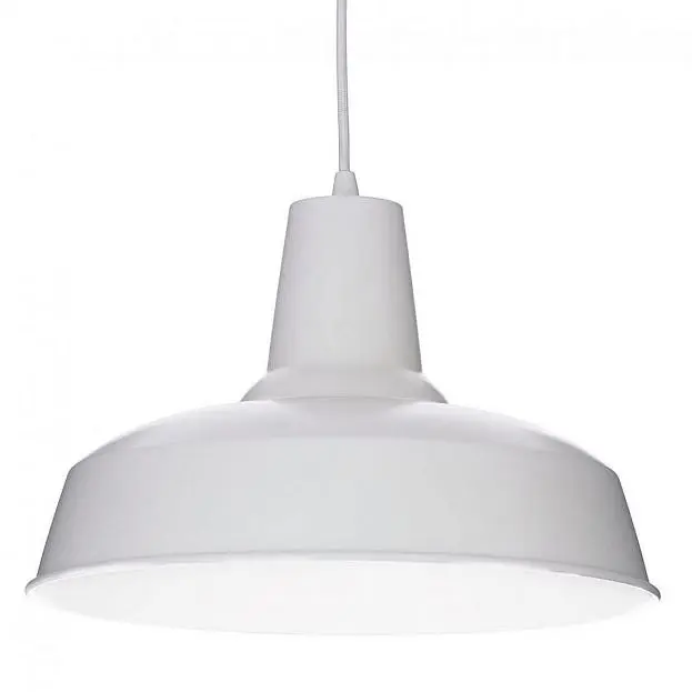 Подвесной светильник Ideal Lux 102047 MOBY SP1 BIANCO Подвесной светильник Ideal Lux 102047 MOBY SP1 BIANCO