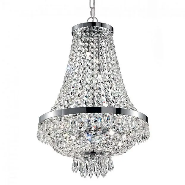 Подвесная люстра Ideal Lux 033532 CAESAR SP6 CROMO Подвесная люстра Ideal Lux 033532 CAESAR SP6 CROMO