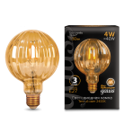 Лампа Gauss 147802004 LED Filament G100 Baloon E27 4W Golden 2400K