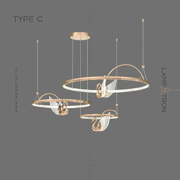 Кольцевые люстры и светильники BIRDIE LUX Тип C. Цвет Розовое Золото Lampatron 5931-15723 Кольцевые люстры и светильники BIRDIE LUX Тип C. Цвет Розовое Золото Lampatron 5931-15723