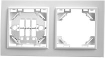 Рамка 2-местная горизонтальная STEKKER 39055 PFR00-9002-01 Эрна, белый