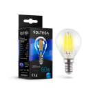 Светодиодная лампа Voltega 7022 Crystal Globe 6W 4000K E14 VG10-G1E14cold6W-F