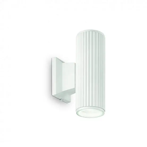 Уличный настенный светильник Ideal Lux BASE AP2 BIANCO 129457 Уличный настенный светильник Ideal Lux BASE AP2 BIANCO 129457