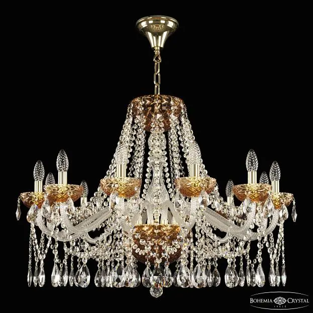 Люстра Bohemia Ivele Crystal 5413/12/300 G Amber/M-1F Люстра Bohemia Ivele Crystal 5413/12/300 G Amber/M-1F