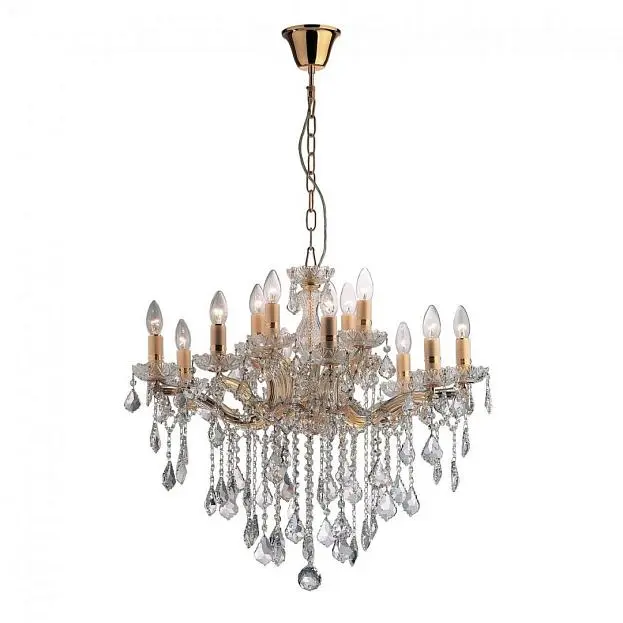 Подвесная люстра Ideal Lux 035611 FLORIAN SP12 ORO Подвесная люстра Ideal Lux 035611 FLORIAN SP12 ORO