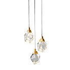 Подвесной светильник Delight Collection MD-020B-3 gold Crystal rock