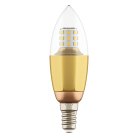 Лампа Lightstar 940522 LED C35 Свеча E14 7W 220V 3000K 60G CL/GD