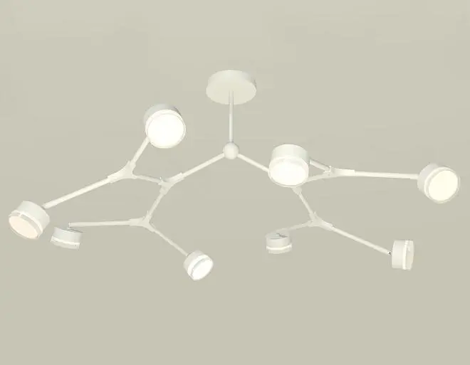 Люстра на штанге Ambrella light XB9059250/8 SWH/FR/CL Люстра на штанге Ambrella light XB9059250/8 SWH/FR/CL