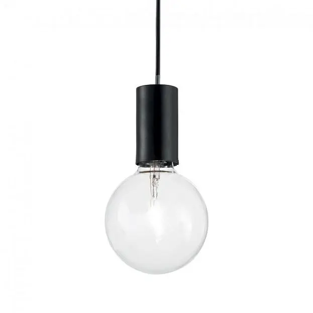 Подвесной светильник Ideal Lux HUGO SP1 (HUGO NERO) 139685 Подвесной светильник Ideal Lux HUGO SP1 (HUGO NERO) 139685