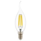 Лампа Lightstar 933604 LED FILAMENT CA35 Свеча на ветру E14 6W 220V 4000K 360G CL