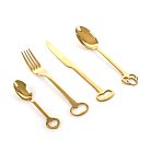 Набор столовых приборов Seletti 07374 Keytlery Gold set of 6