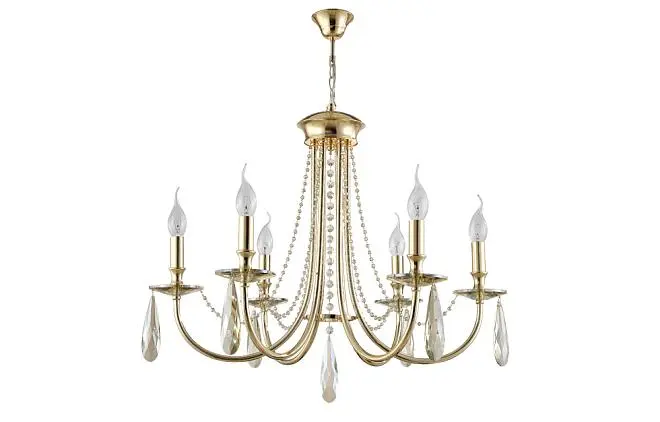 Люстра Crystal Lux VICTORIA SP6 GOLD/AMBER 3340/306 Люстра Crystal Lux VICTORIA SP6 GOLD/AMBER 3340/306