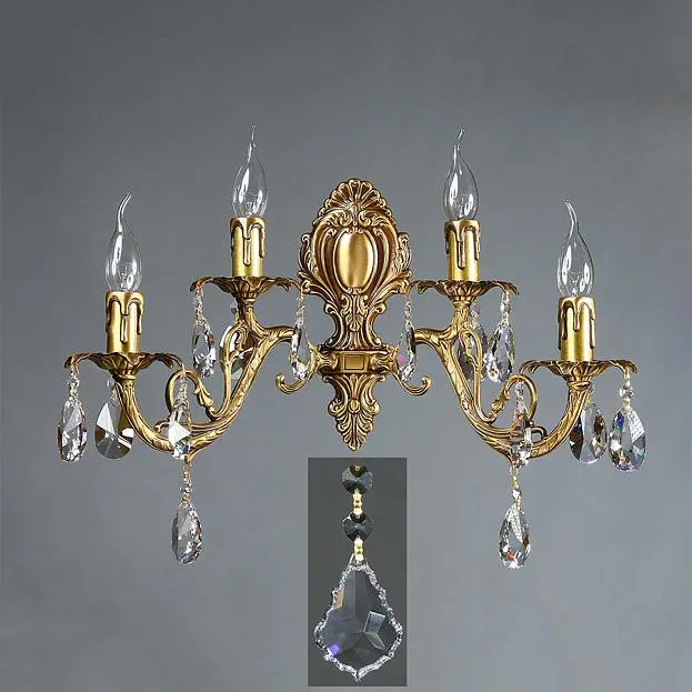 Бра Ambiente 8888/2+2 AB Leaf crystal Alicante Бра Ambiente 8888/2+2 AB Leaf crystal Alicante
