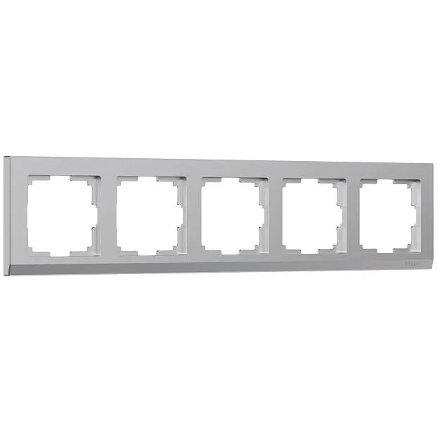 Рамка на 5 постов Werkel W0051806 (серебряный) Stark a050907 Рамка на 5 постов Werkel W0051806 (серебряный) Stark a050907
