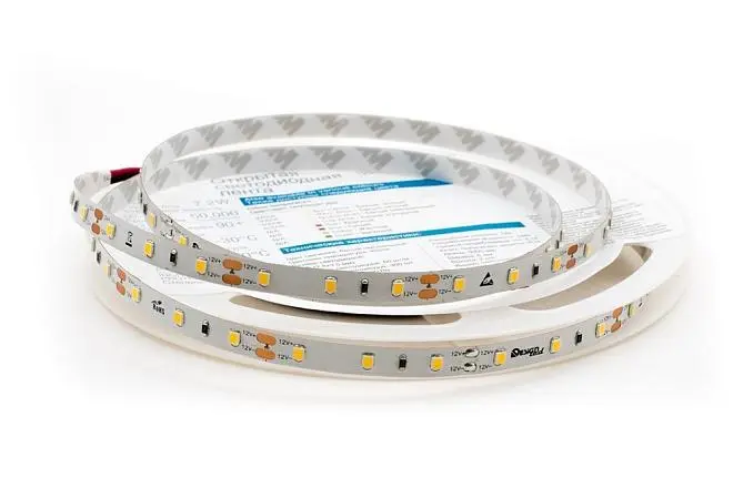 Светодиодная лента Uniel ULS-2835-60LED/m-8mm-IP20-DC24V-6W/m-5M-W катушка в герметичной упаковке Светодиодная лента Uniel ULS-2835-60LED/m-8mm-IP20-DC24V-6W/m-5M-W катушка в герметичной упаковке