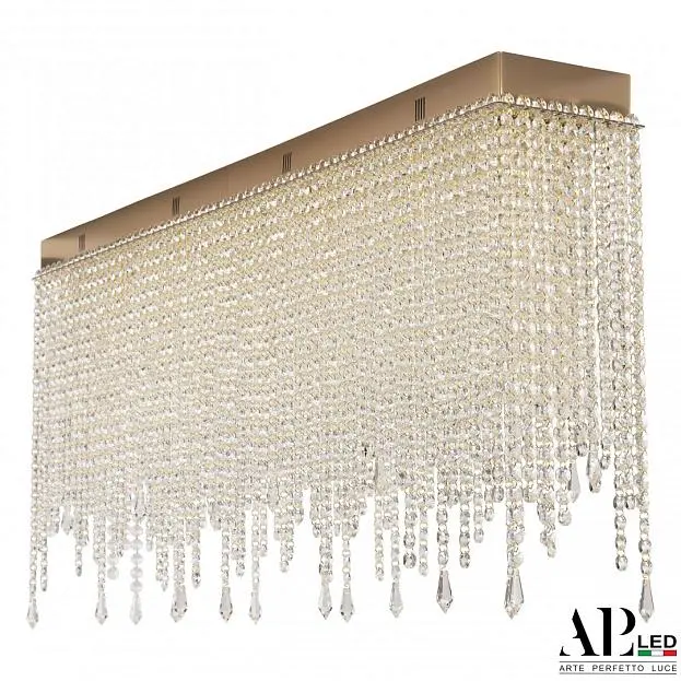 Люстра хрустальная каскадная APL LED SH512.2.100.G.Gd.E14 Sicilia Люстра хрустальная каскадная APL LED SH512.2.100.G.Gd.E14 Sicilia