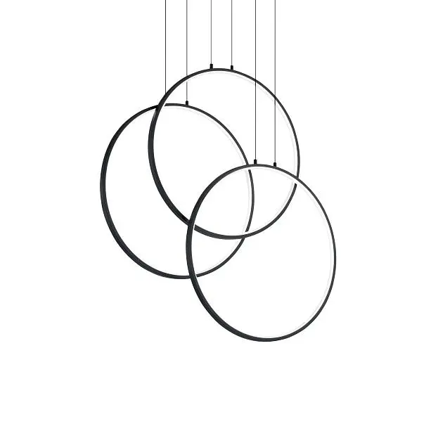 Подвесной светильник Ideal Lux 269337 FRAME SP CERCHIO NERO Подвесной светильник Ideal Lux 269337 FRAME SP CERCHIO NERO