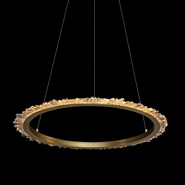 Подвесной светильник Delight Collection MD20020154-1B satin gold Quartz Halo Подвесной светильник Delight Collection MD20020154-1B satin gold Quartz Halo