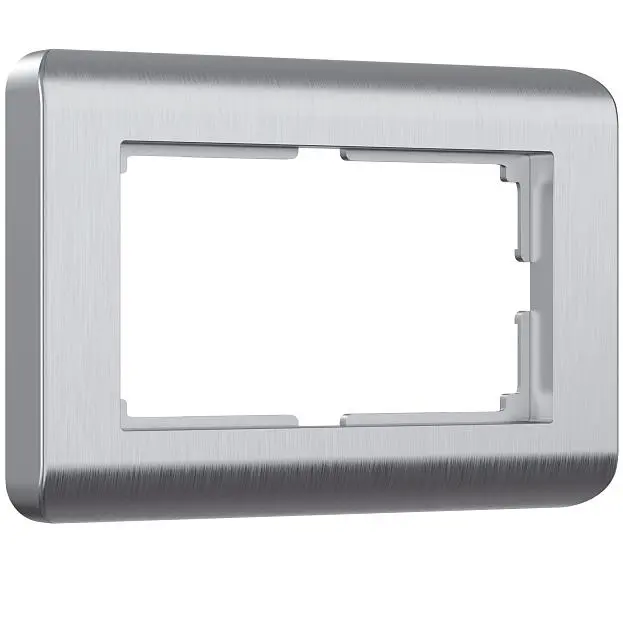 Рамка для двойной розетки Werkel W0082106 (серебряный) a051282 Рамка для двойной розетки Werkel W0082106 (серебряный) a051282
