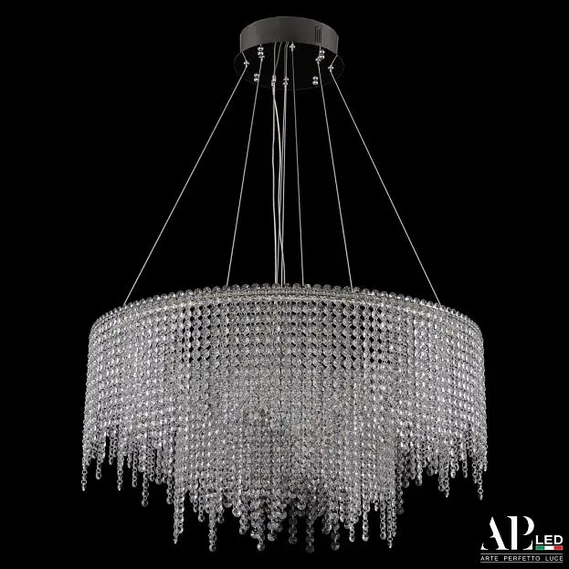 Люстра светодиодная хрустальная APL LED SH02.73.2D.B.Ni.4000 Sicilia Люстра светодиодная хрустальная APL LED SH02.73.2D.B.Ni.4000 Sicilia