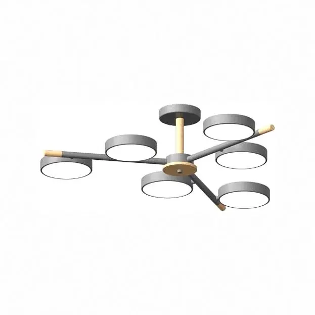 Потолочный cветильник LED4U L3208-800 GR Потолочный cветильник LED4U L3208-800 GR