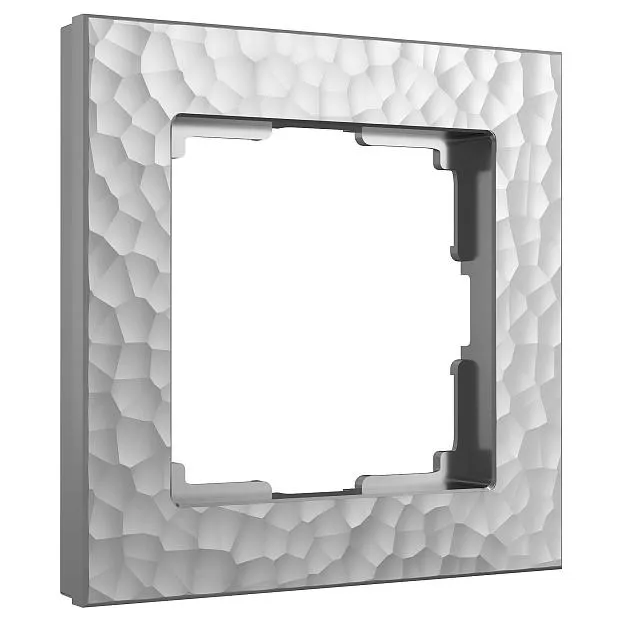 Рамка на 1 пост (серебряный) Werkel W0012406 Hammer a052512 Рамка на 1 пост (серебряный) Werkel W0012406 Hammer a052512