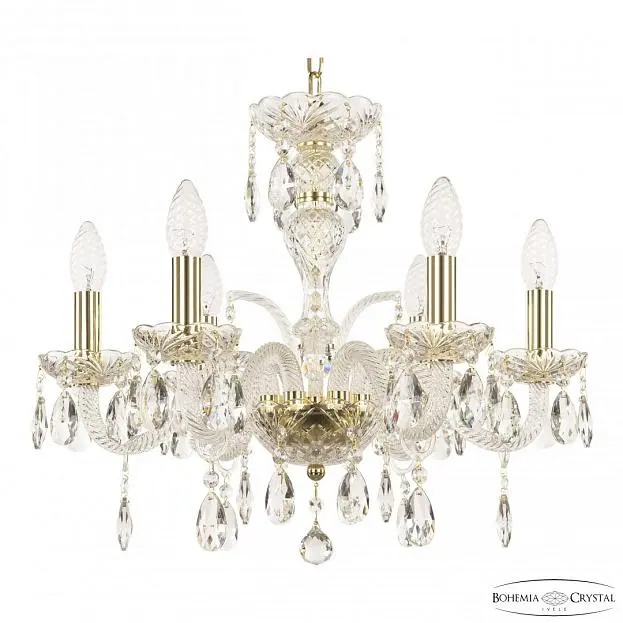 Люстра хрустальная Bohemia Ivele Crystal 118/6/165 G Люстра хрустальная Bohemia Ivele Crystal 118/6/165 G