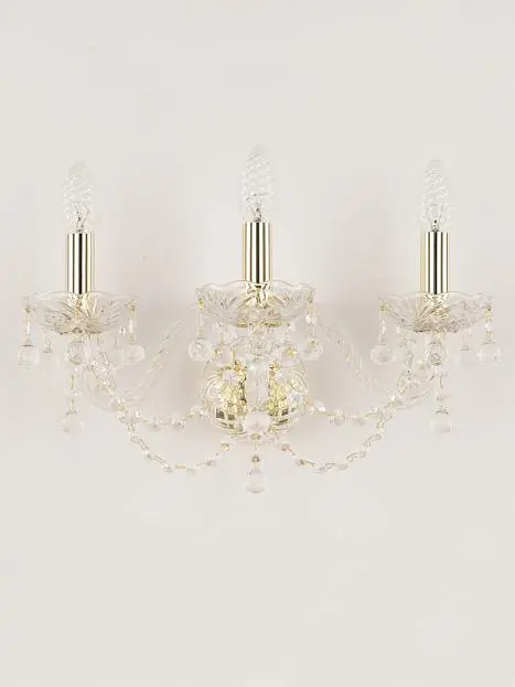 Бра хрустальные Bohemia Ivele Crystal 108B/3/165 G Бра хрустальные Bohemia Ivele Crystal 108B/3/165 G