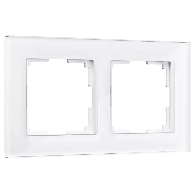 Рамка на 2 поста Werkel W0021101 (белый,стекло) a051193 Favorit Рамка на 2 поста Werkel W0021101 (белый,стекло) a051193 Favorit