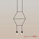 Подвесной Светильник Via Wireflow Polyhedral 2 Lineal Pendant Light 152907-22 ImperiumLoft