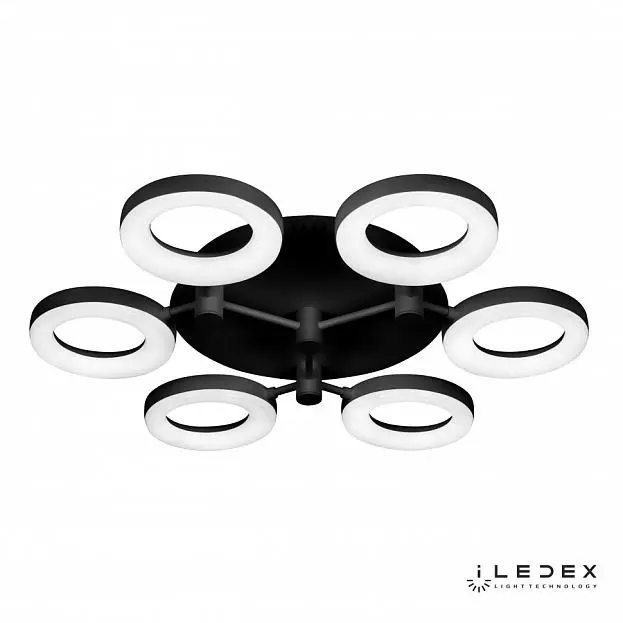 Потолочная люстра iLedex FS-014-X6-(B) 72W BK Jomo Потолочная люстра iLedex FS-014-X6-(B) 72W BK Jomo
