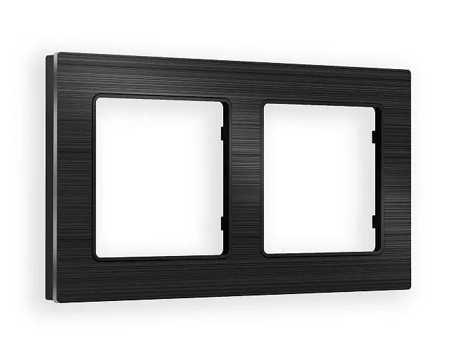 Рамка Platos (Черный Металл шлифованный) 2-ая Ambrella Volt AF550502 ALFA Рамка Platos (Черный Металл шлифованный) 2-ая Ambrella Volt AF550502 ALFA