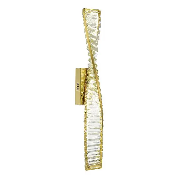 Светильник настенный Латунь/Прозрачный LED 1*13W 3000K ST-Luce SL6205.301.01 ELICA Светильник настенный Латунь/Прозрачный LED 1*13W 3000K ST-Luce SL6205.301.01 ELICA