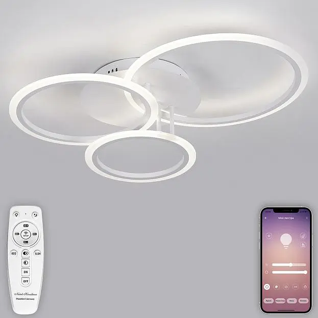 Потолочная светодиодная люстра Natali Kovaltseva LED LAMPS 81175 Pure Потолочная светодиодная люстра Natali Kovaltseva LED LAMPS 81175 Pure