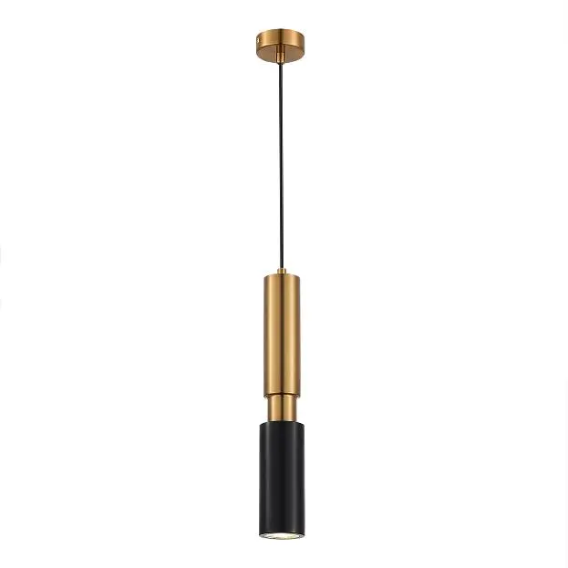 Светильник подвесной Латунь/Латунь, Черный GU10 1*5W 4000K ST-Luce SL1192.343.01 PRIETTI Светильник подвесной Латунь/Латунь, Черный GU10 1*5W 4000K ST-Luce SL1192.343.01 PRIETTI